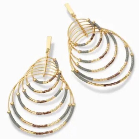 stella & dot / rebecca minkoff  ~ prima chandeliers ~ circles - Picture 2 of 4